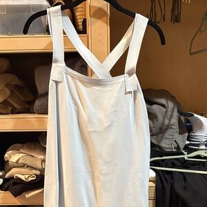 Helmut Lang light blue Cross-Back Tank Dress